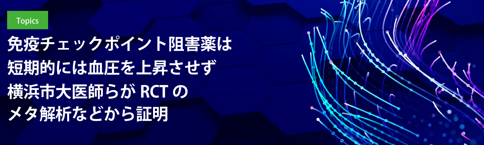 免疫チェックポイント阻害薬は短期的には血圧を上昇させず　横浜市大医師らがRCTのメタ解析などから証明
